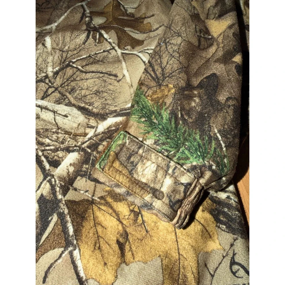 Mount'n Prairie Mens Realtree Xtra Camo Hooded Hunting Jacket XL Mesh Lined
